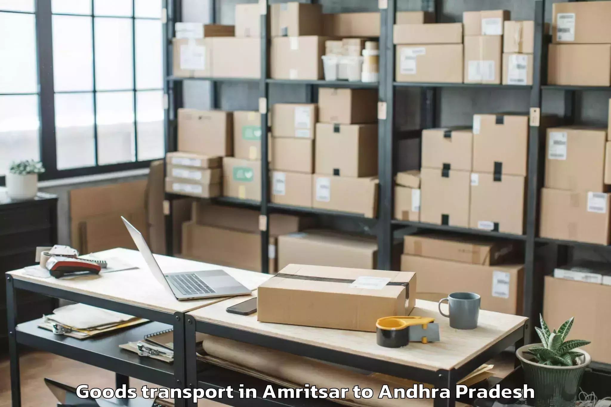 Book Amritsar to Macherla Goods Transport Online